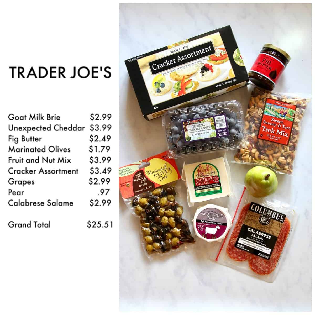 Trader Joe's Cheese and Charcuterie Board - The BakerMama