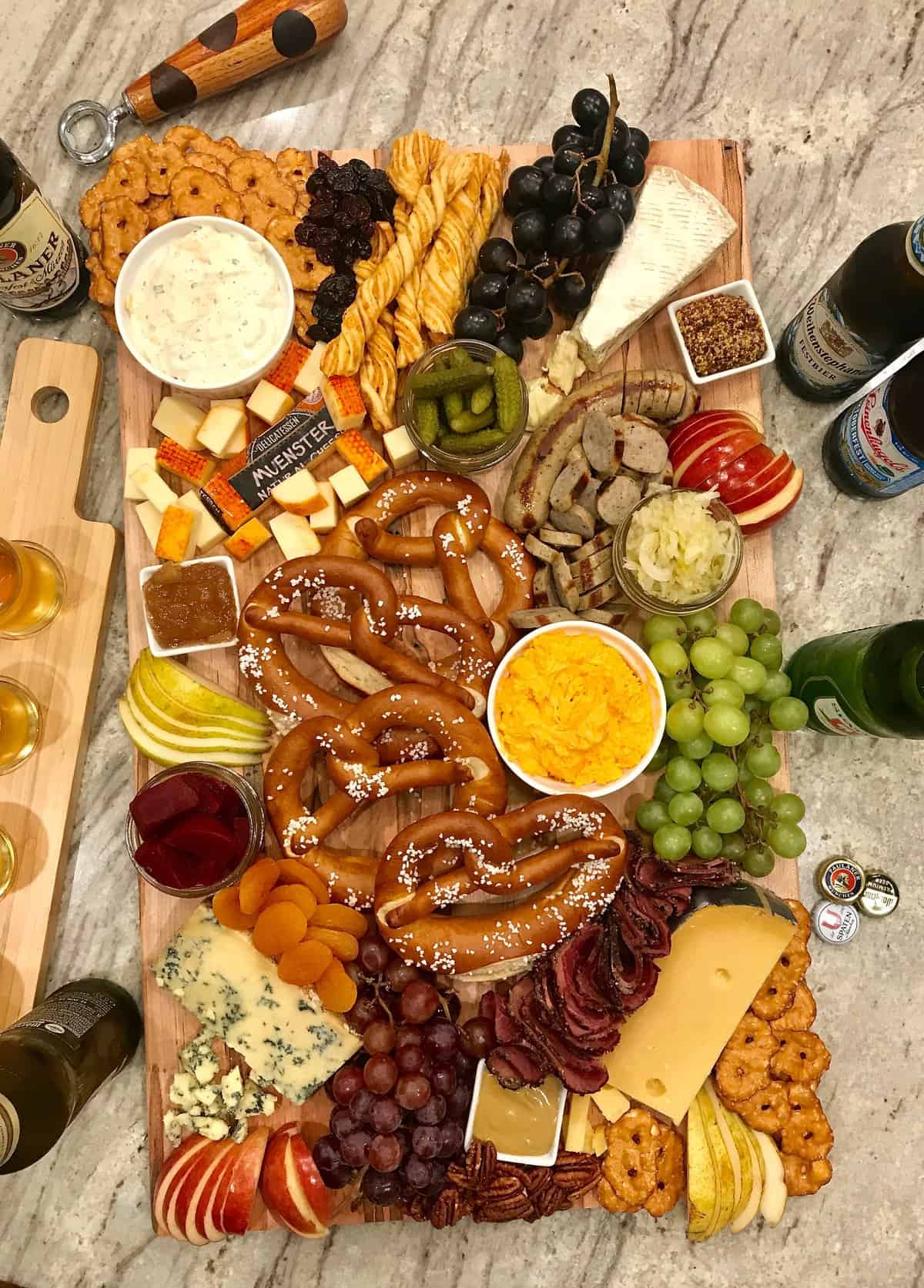 Trader Joe's Cheese and Charcuterie Board - The BakerMama