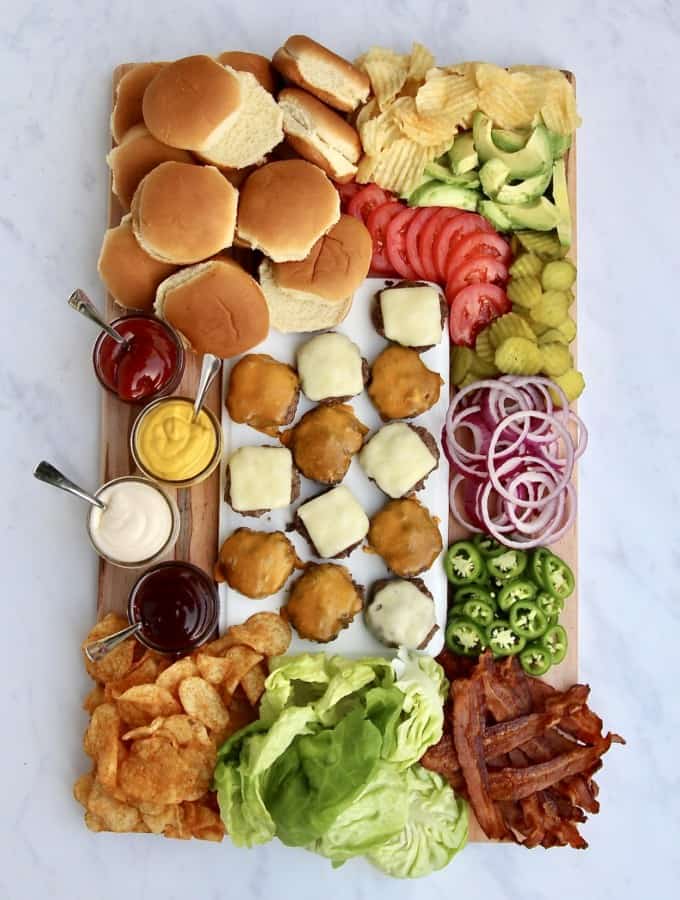 Build-Your-Own Burger Board by The BakerMama