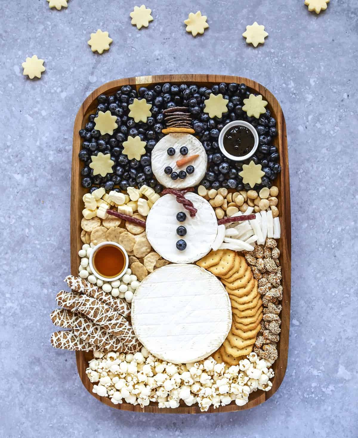 Snowman Snack Board - The BakerMama