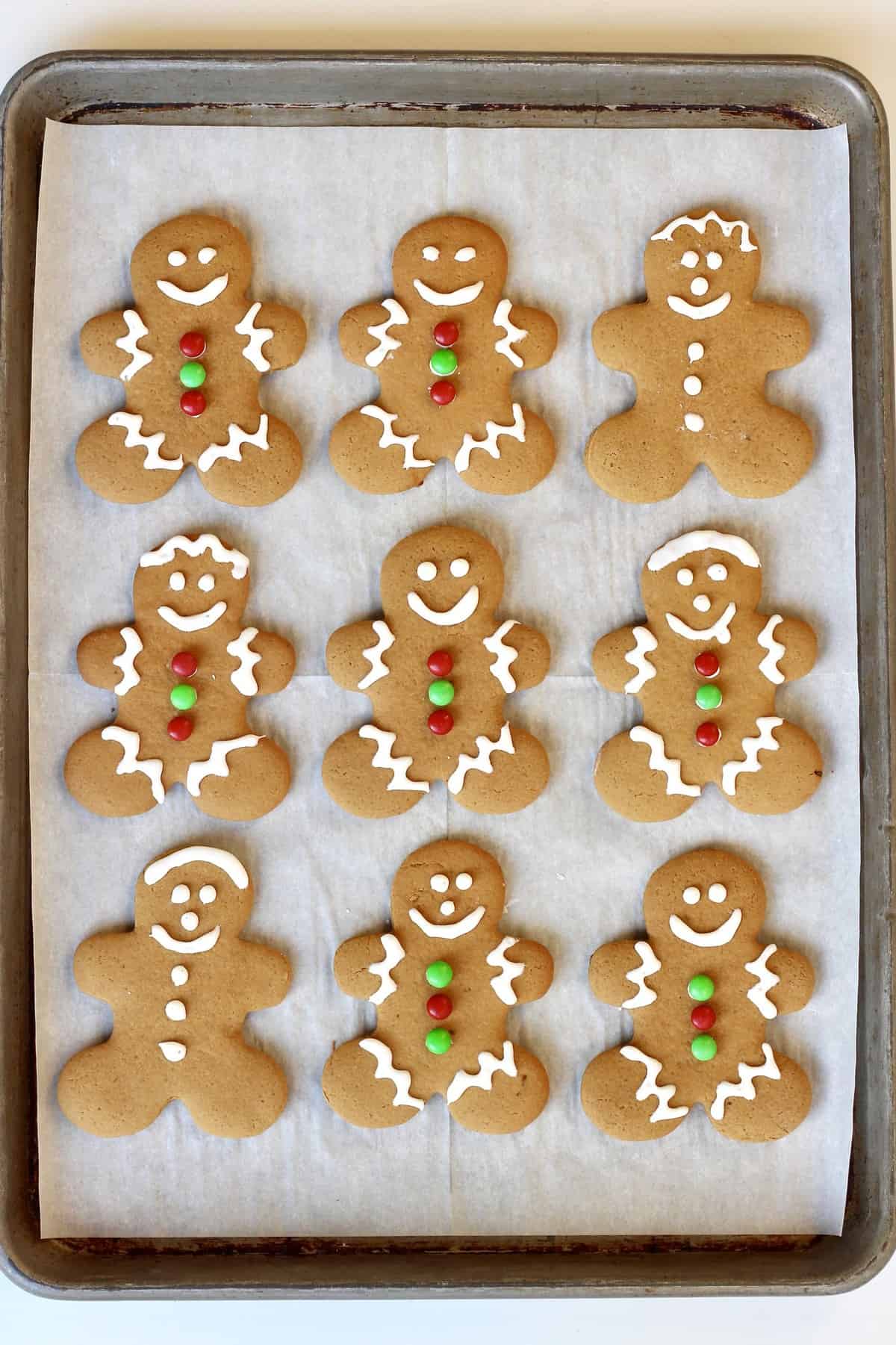 Gingerbread Men Cookies from TheBakerMama.com