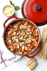 Tuscan Tortellini Soup - The BakerMama