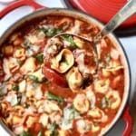 Tuscan Tortellini Soup by The BakerMama