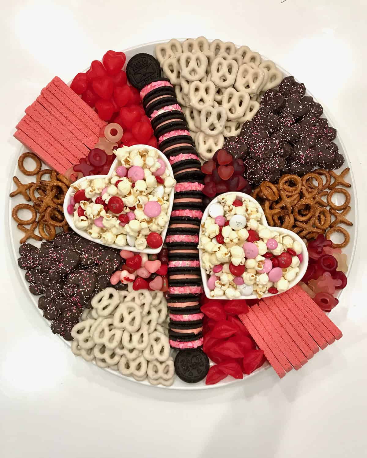 Sweet and Salty Valentine's Day Snack Board by The BakerMama