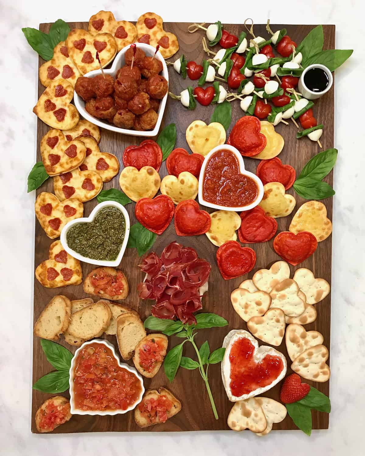 Italian Valentine's Day Dinner Board by The BakerMama