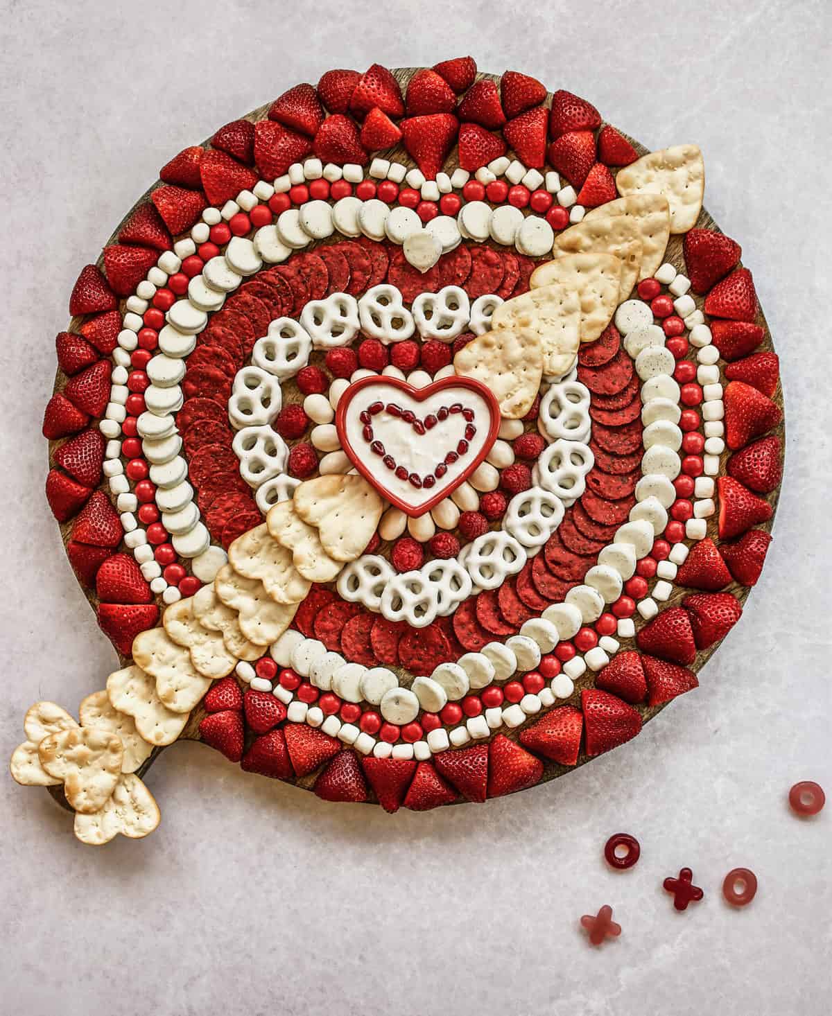 Valentine's Day Snack Board by The BakerMama