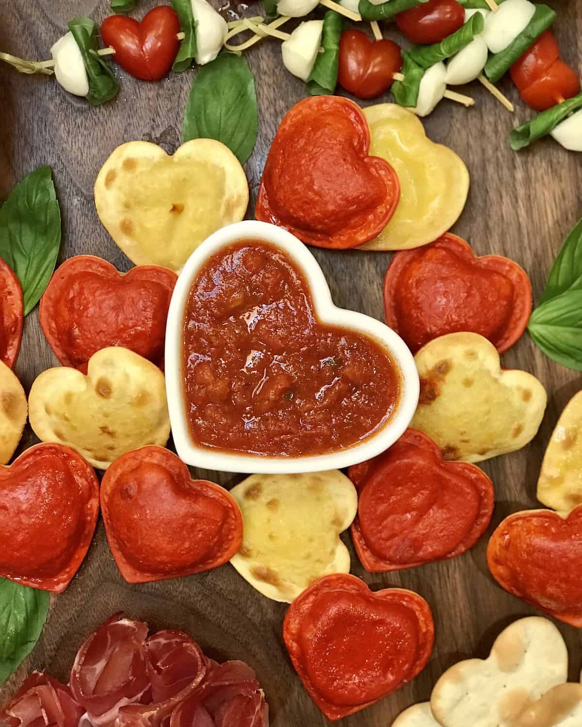 Italian-Themed Valentine's Day Dinner Board by The BakerMama