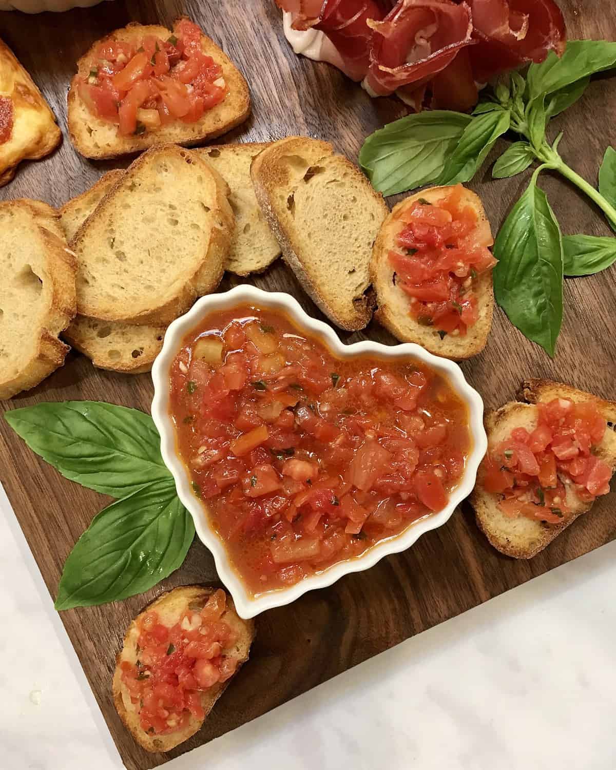 Italian-Themed Valentine's Day Dinner Board by The BakerMama