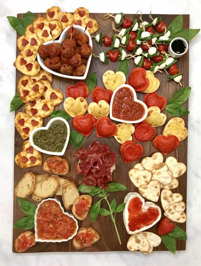Italian-Themed Valentine's Day Dinner Board by The BakerMama