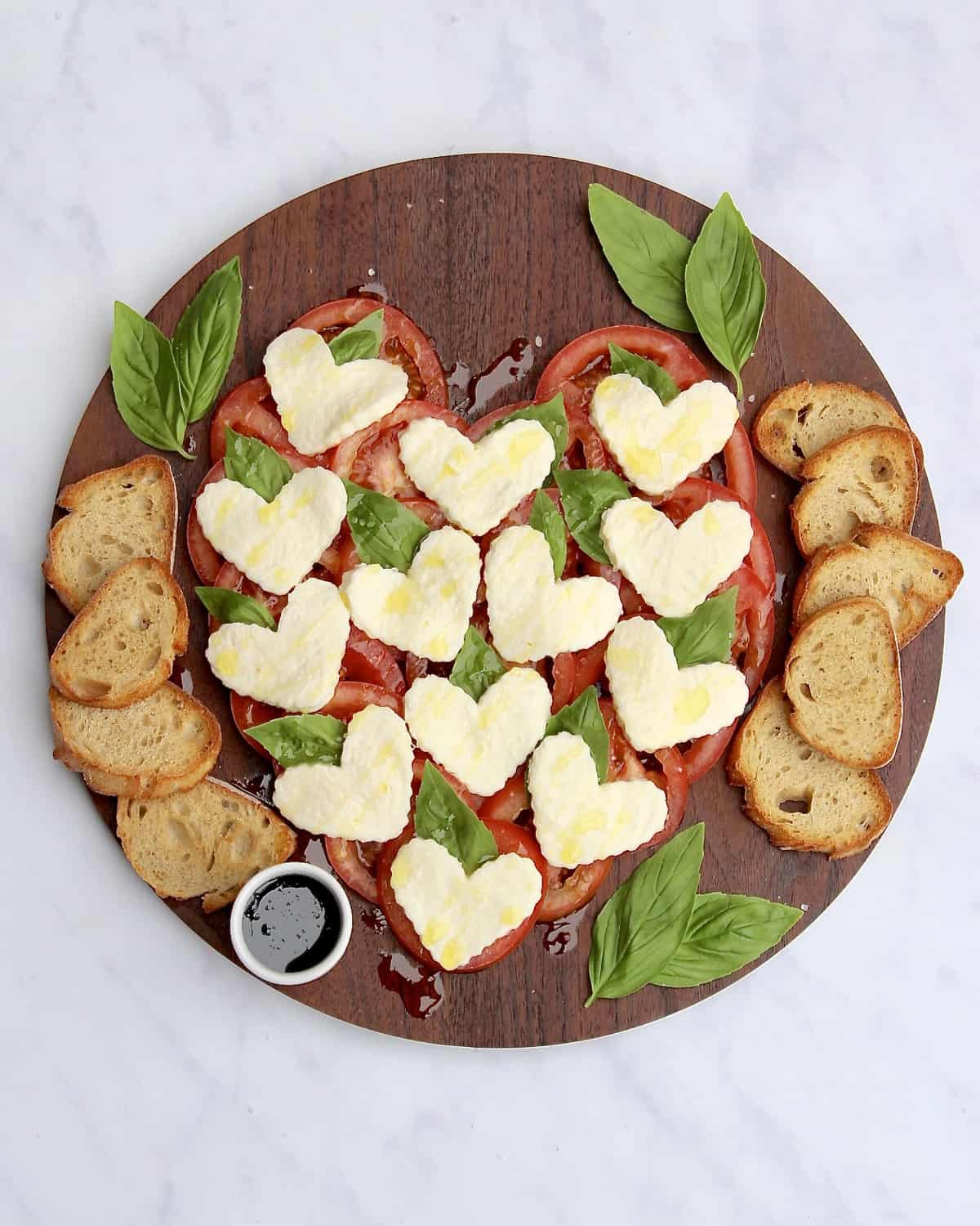 Heart Caprese Salad