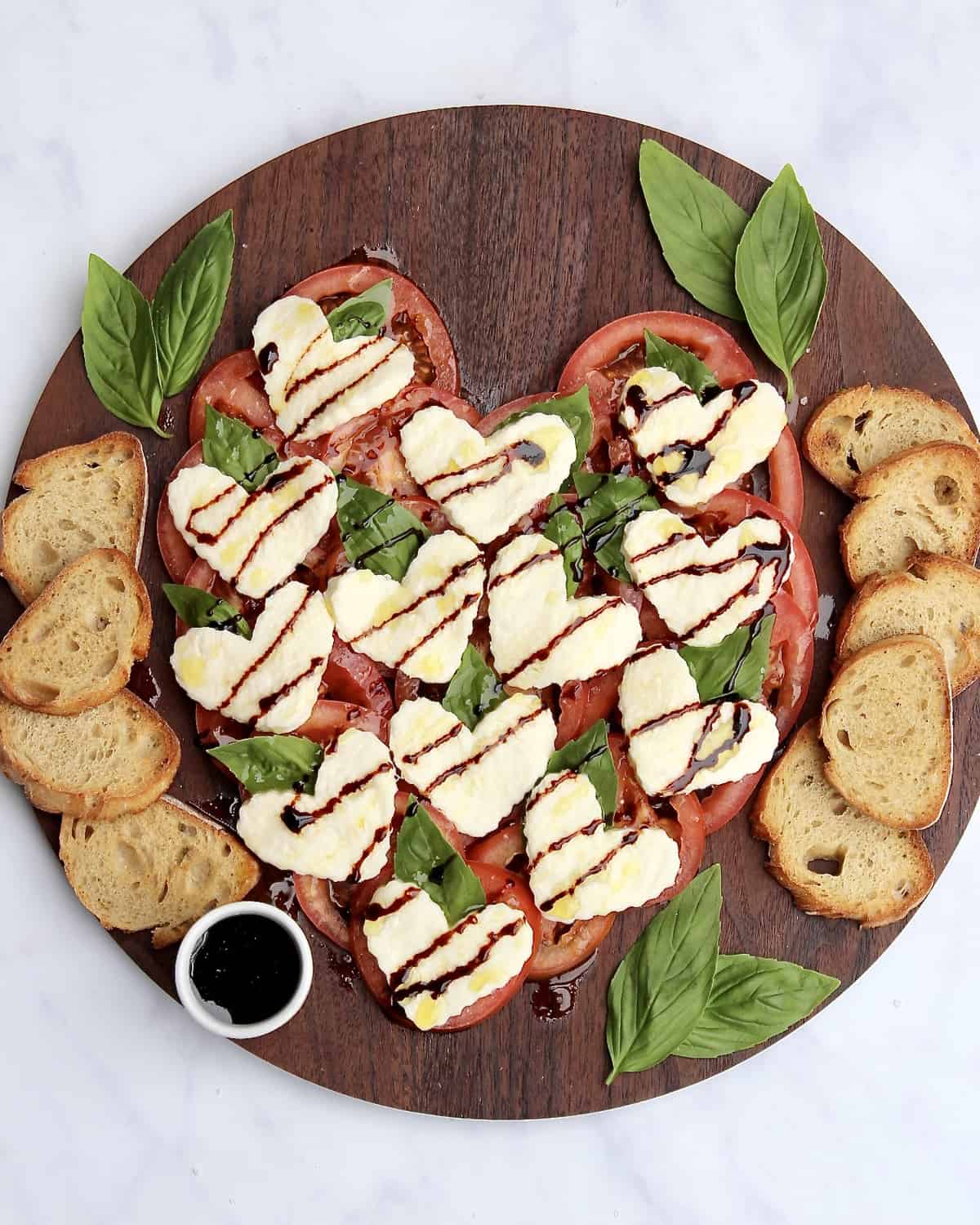 Heart Caprese Salad