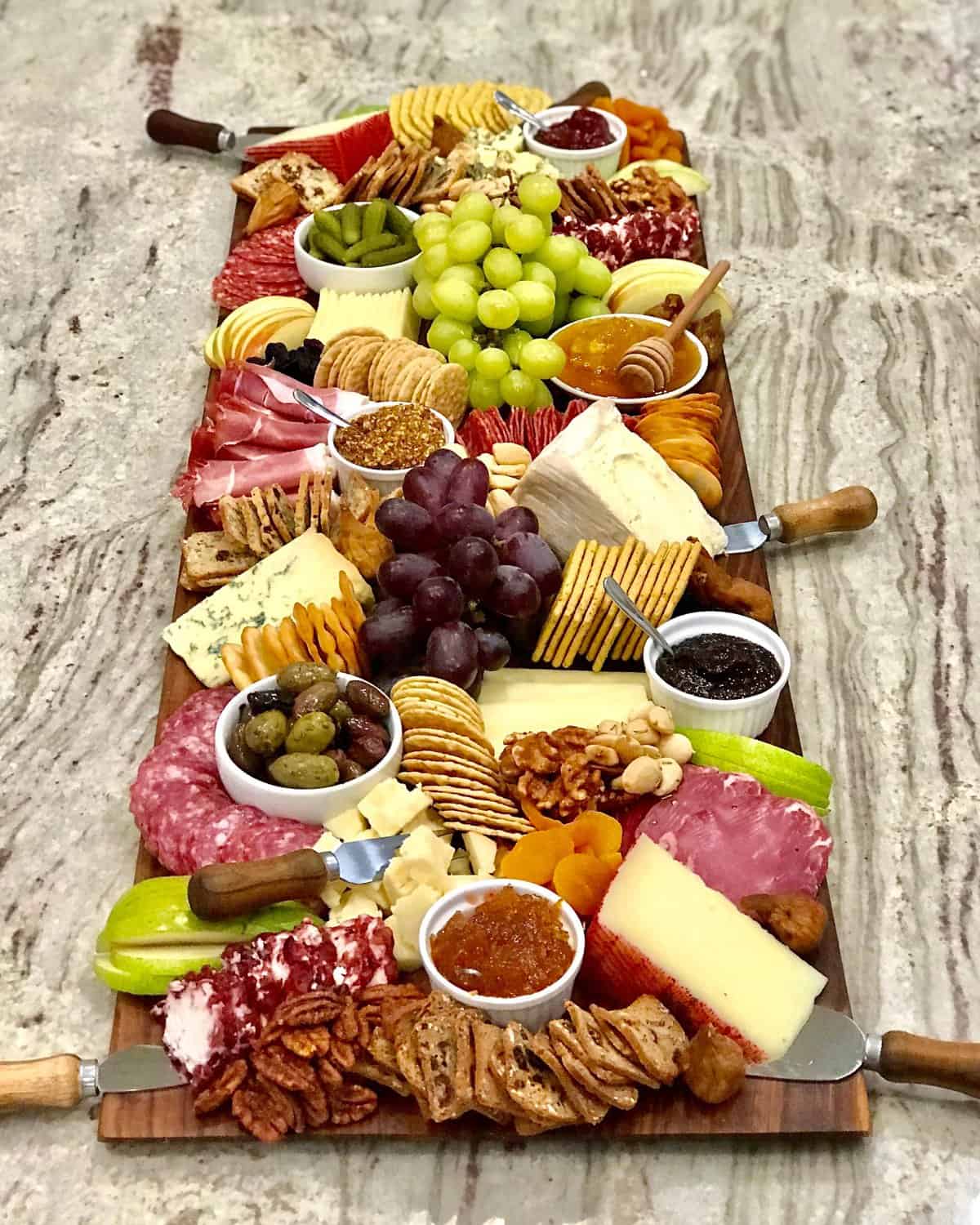 Trader Joe's Cheese and Charcuterie Board - The BakerMama