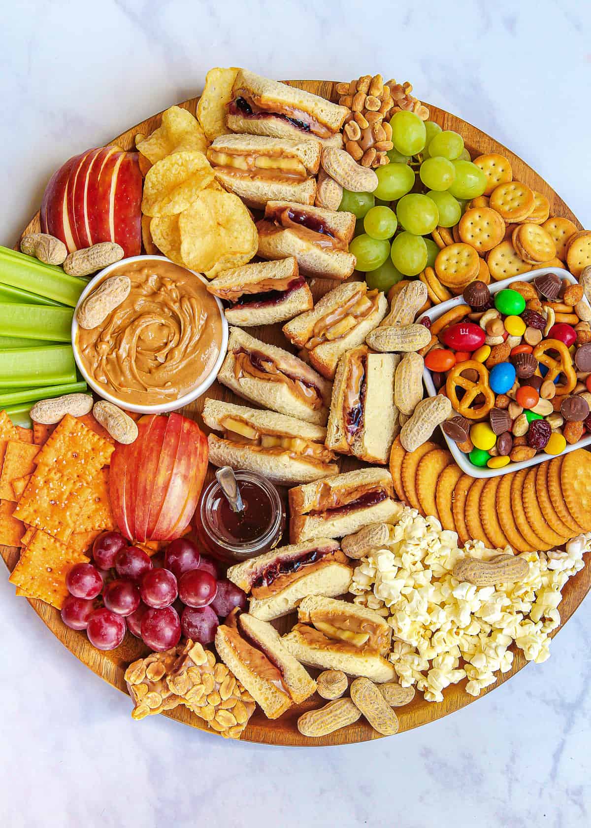 PB&J Snack Board - The BakerMama