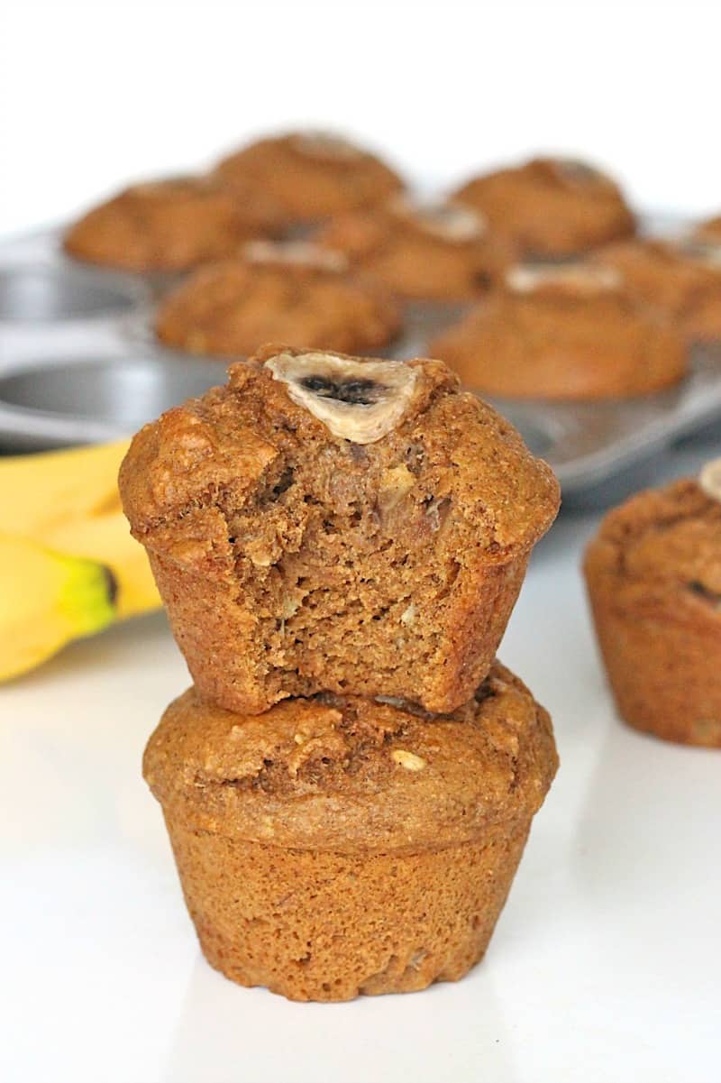 Gingerbread Banana Muffins