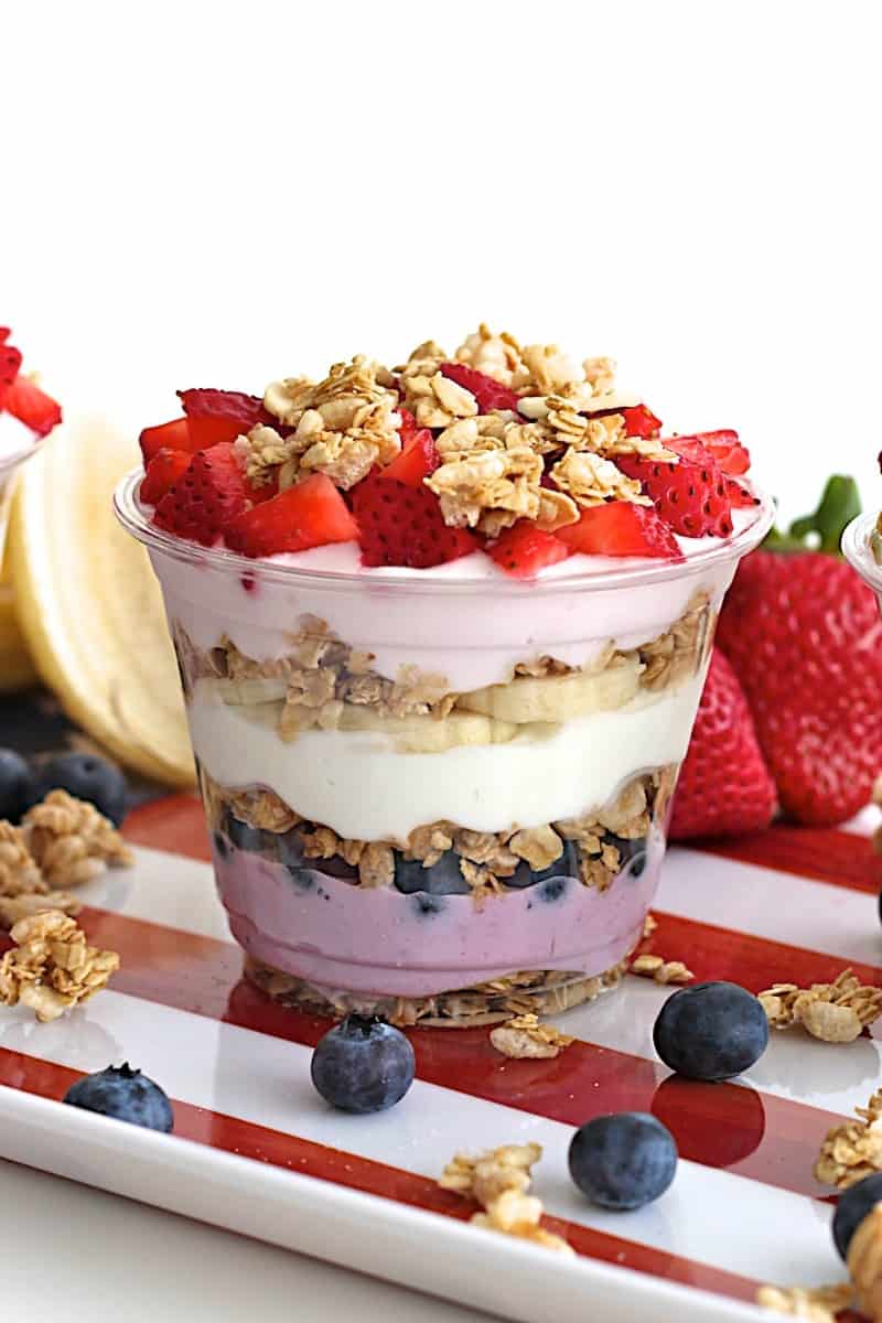 Patriotic Breakfast Parfaits