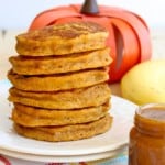 Pumpkin Banana Pancakes with Pumpkin Spice Syrup