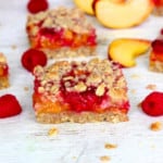 Peach Raspberry Crumb Bars