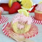 Strawberry Lemonade Cupcakes