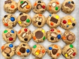 Leftover Halloween Candy Cookie Dough