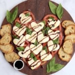 Heart Caprese Salad by The BakerMama