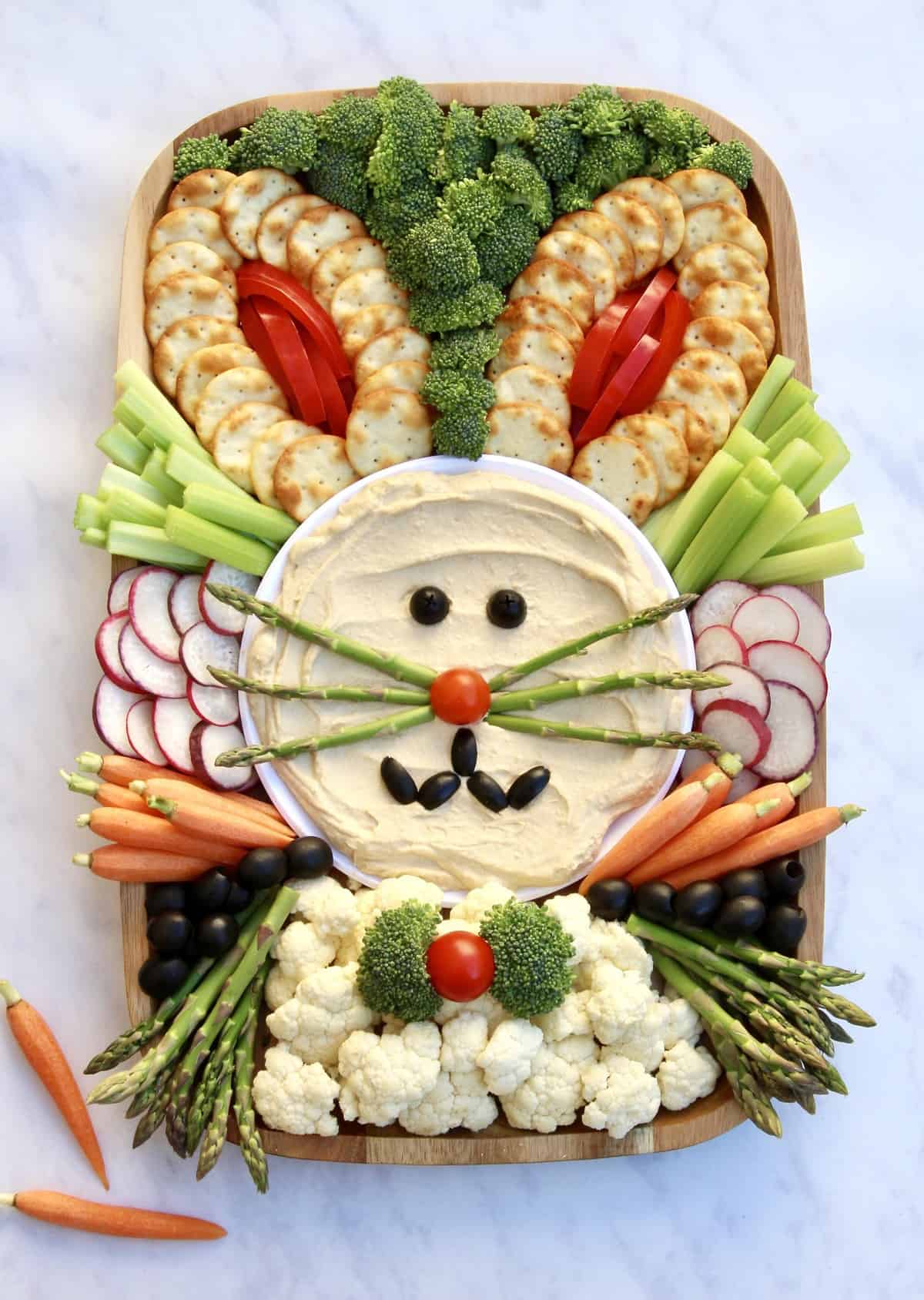 Easter Bunny Snack Board by The BakerMama