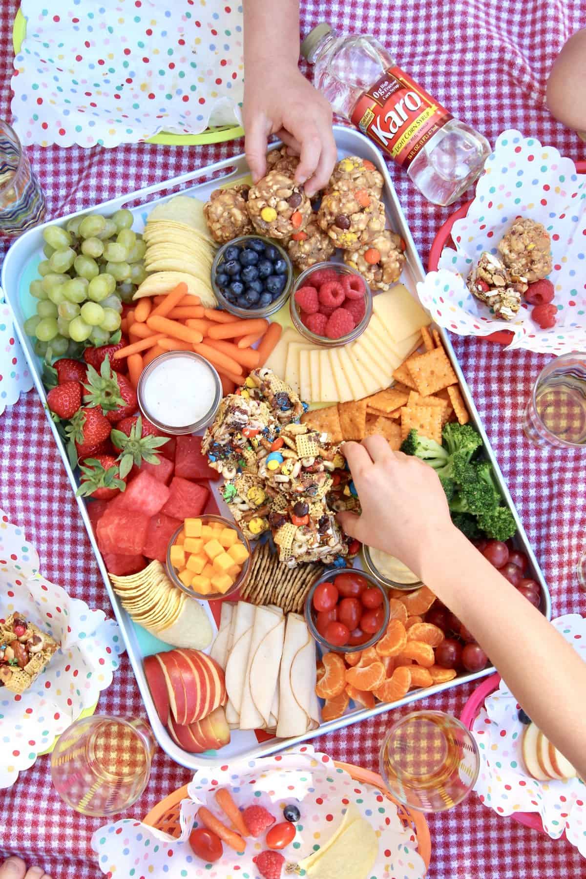 Summer Picnic Snack Tray by The BakerMama
