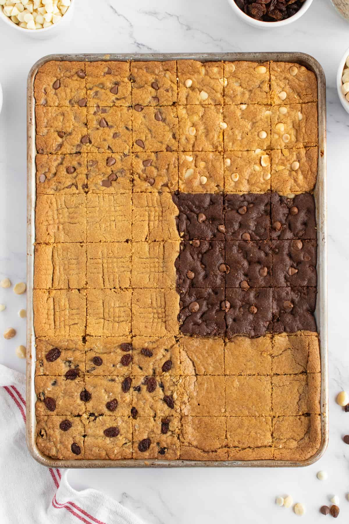 6-in-1 Sheet Pan Cookie Bars by The BakerMama