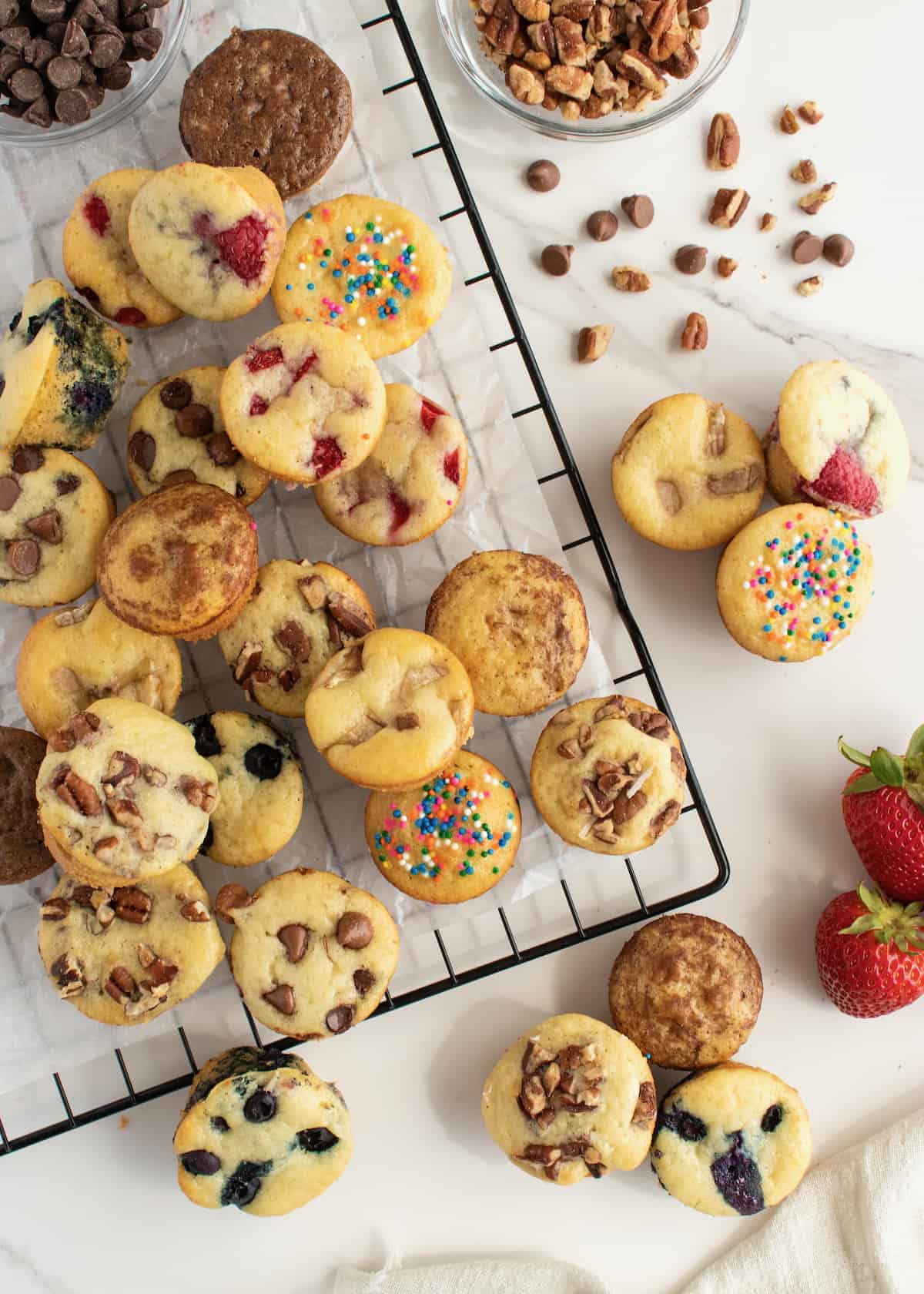 Chocolate Chip Mini Muffins - My Kids Lick The Bowl