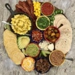 Build-Your-Own Breakfast Taco Board by The BakerMama