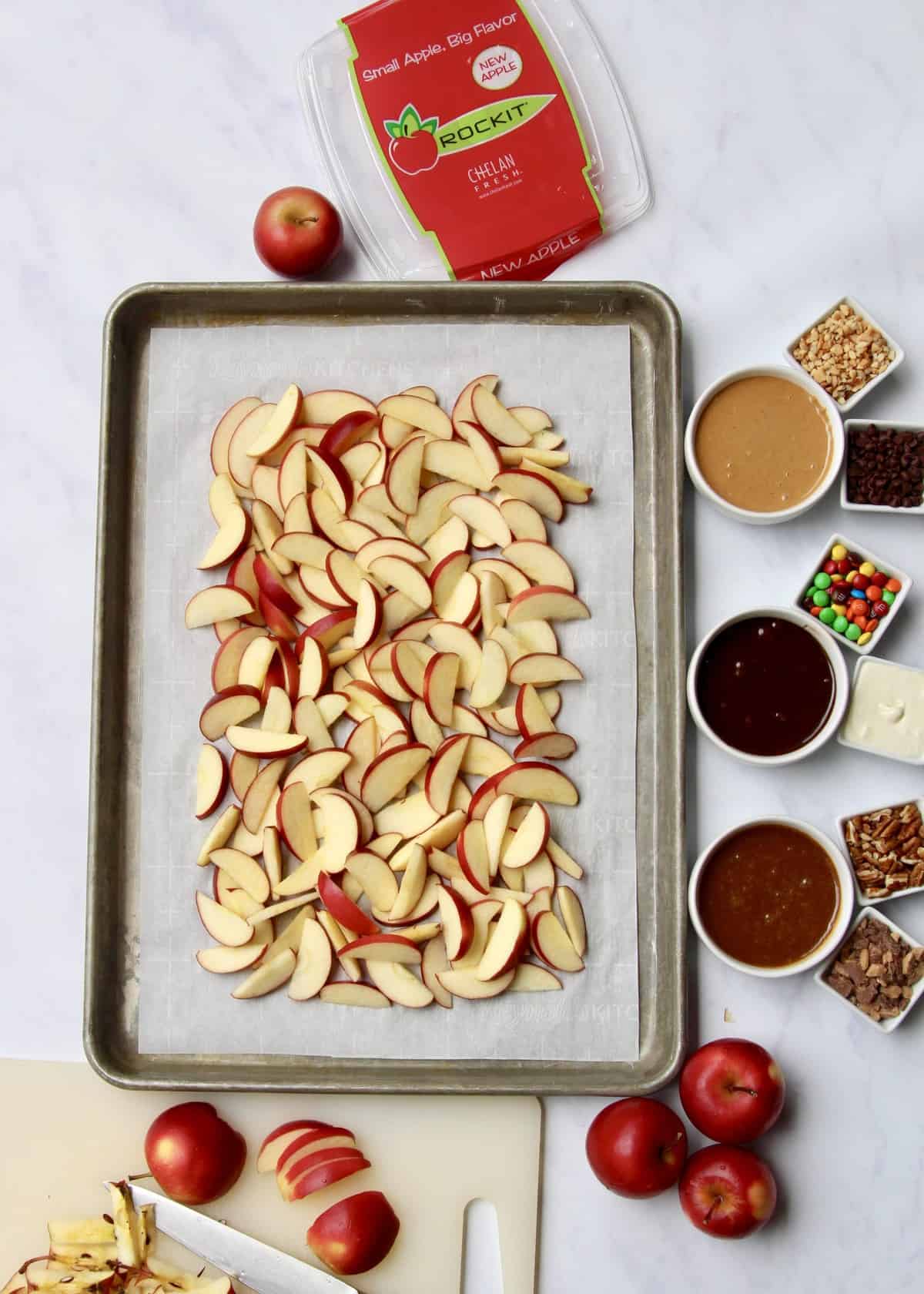 Apple Nachos - 3 Ways! by The BakerMama