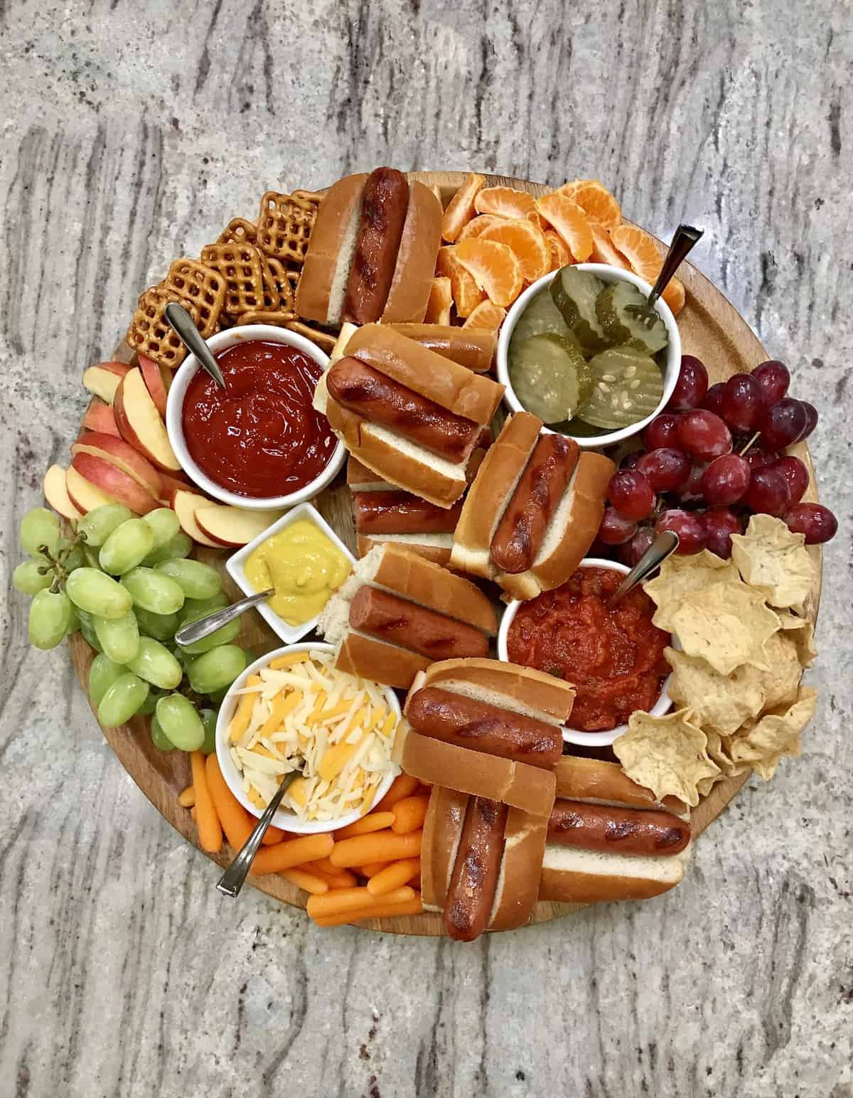 How To Make A Hot Dog Board - Hot Dog Charcuterie Boards