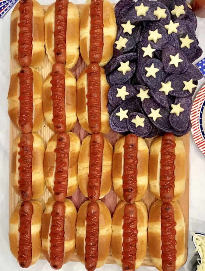 Hot Dog Flag Board by The BakerMama