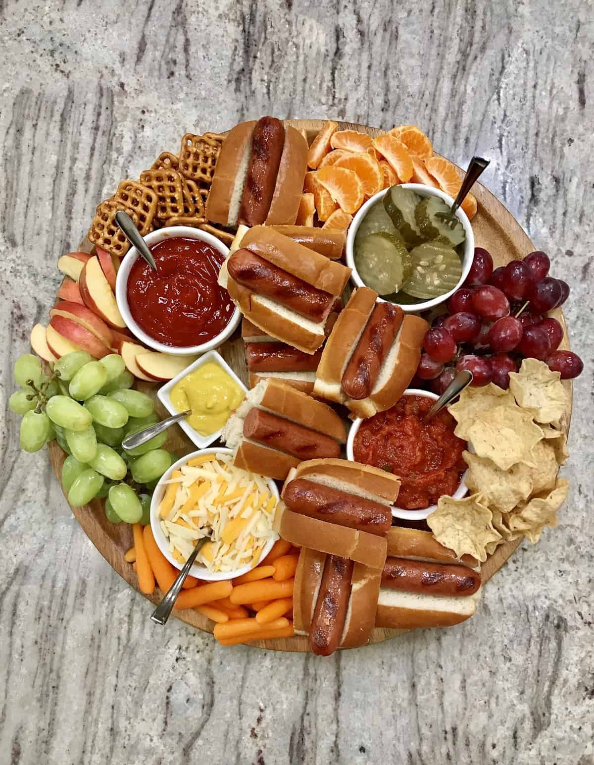 Hot Dog Board by The BakerMama