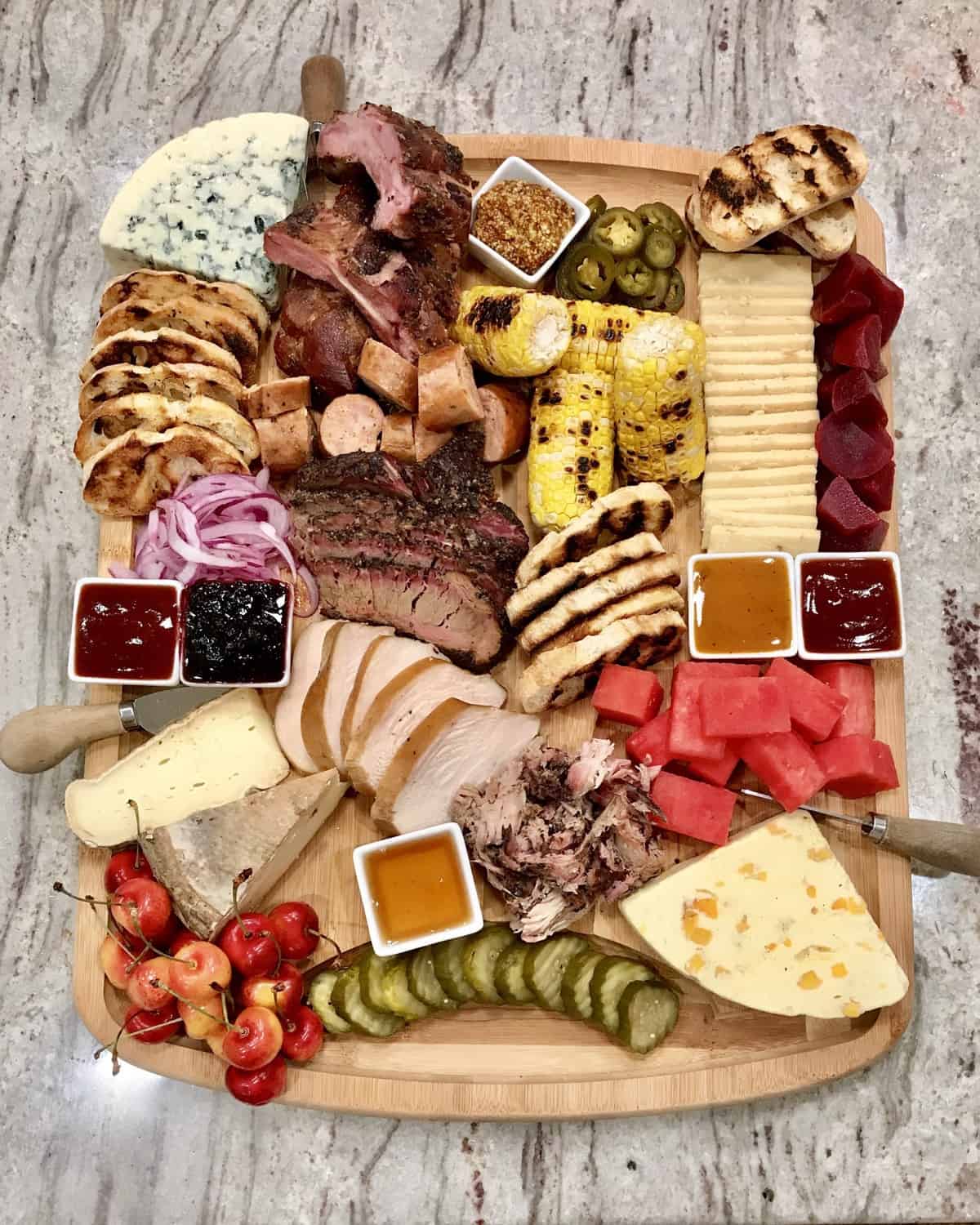 BBQ and Cheese Board by The BakerMama