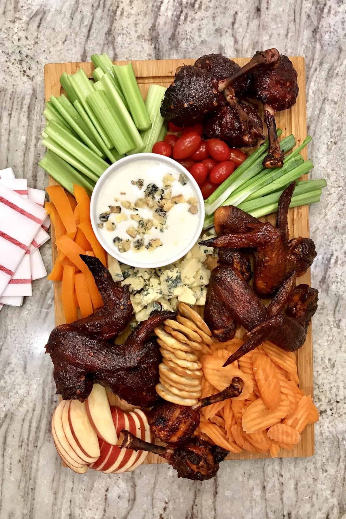 Wings and Things Board by The BakerMama