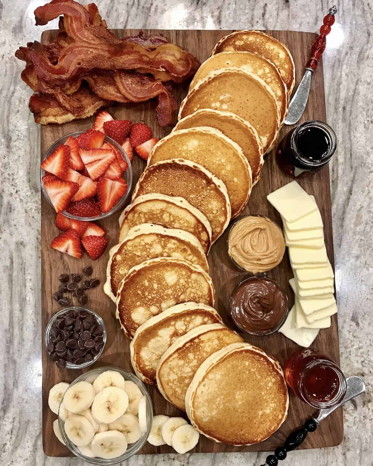 Cinnamon Roll Snowman Breakfast Tray - The BakerMama