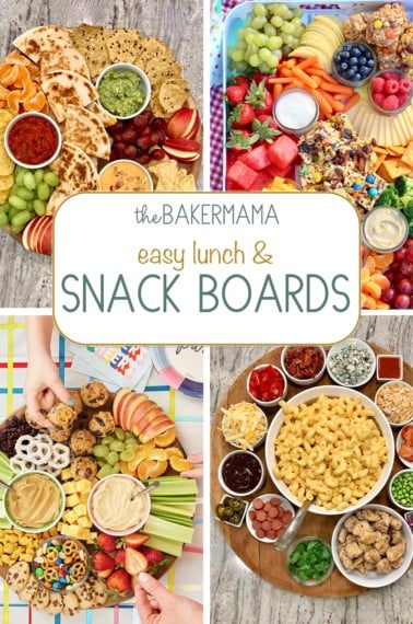 Easy lunch and snack boards.