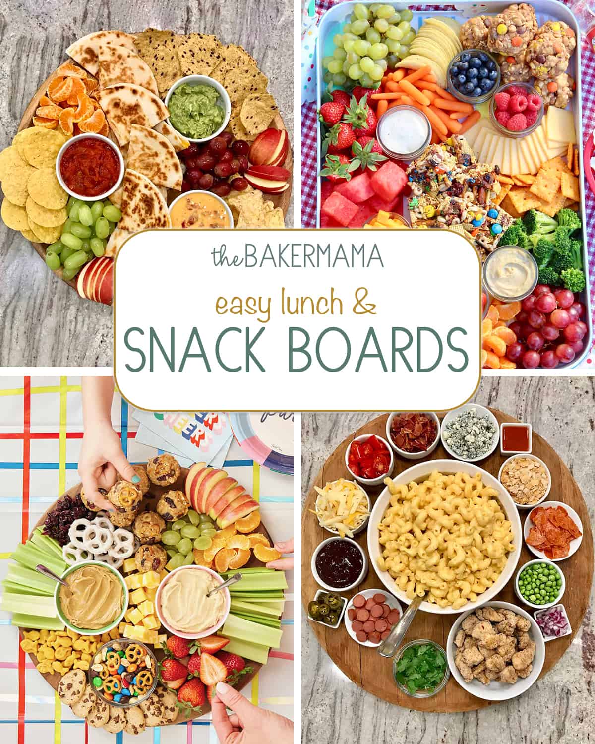 Easy lunch and snack boards.