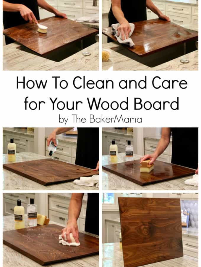 How to Clean and Care for Your Wood Board by The BakerMama