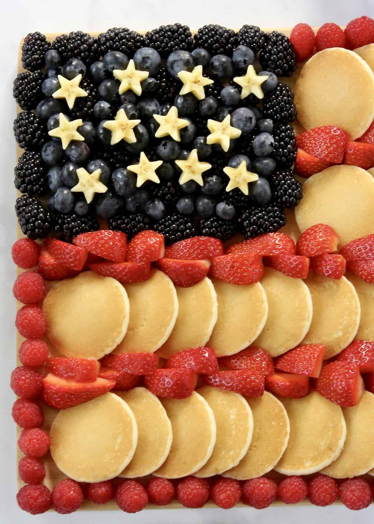 Patriotic Pancake Board by The BakerMama