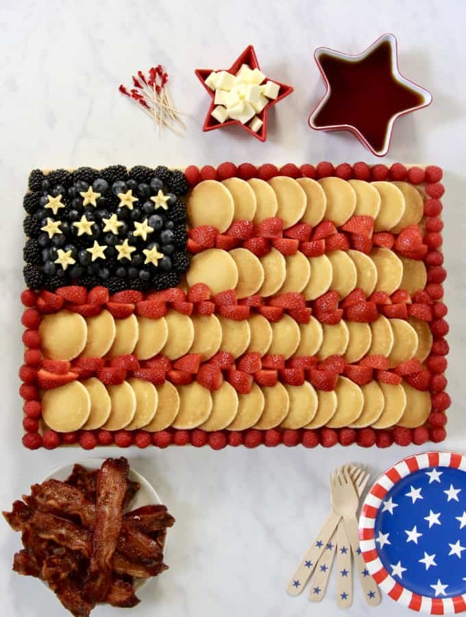 Pancake Flag Board by The BakerMama