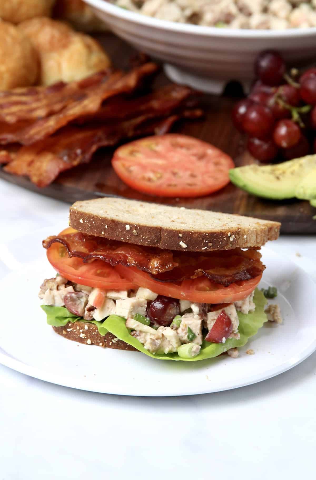 Build-Your-Own Chicken Salad Sandwich Board by The BakerMama