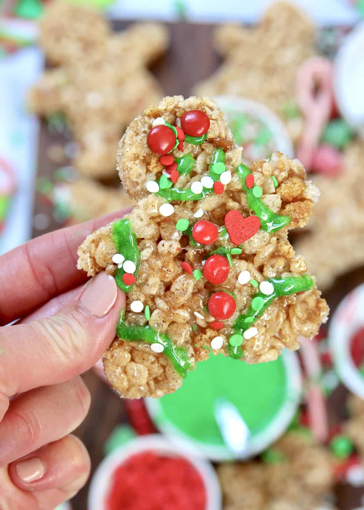 No-Bake Gingerbread Men Decorating Board by The BakerMama