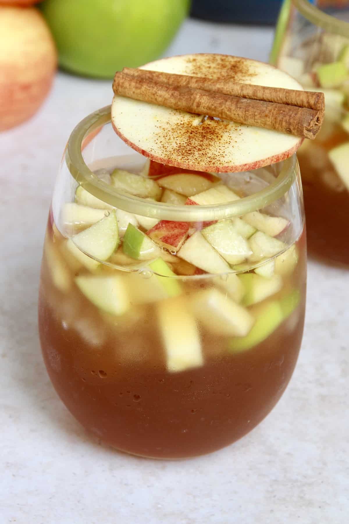 Cinnamon Apple Iced Sweet Tea The BakerMama