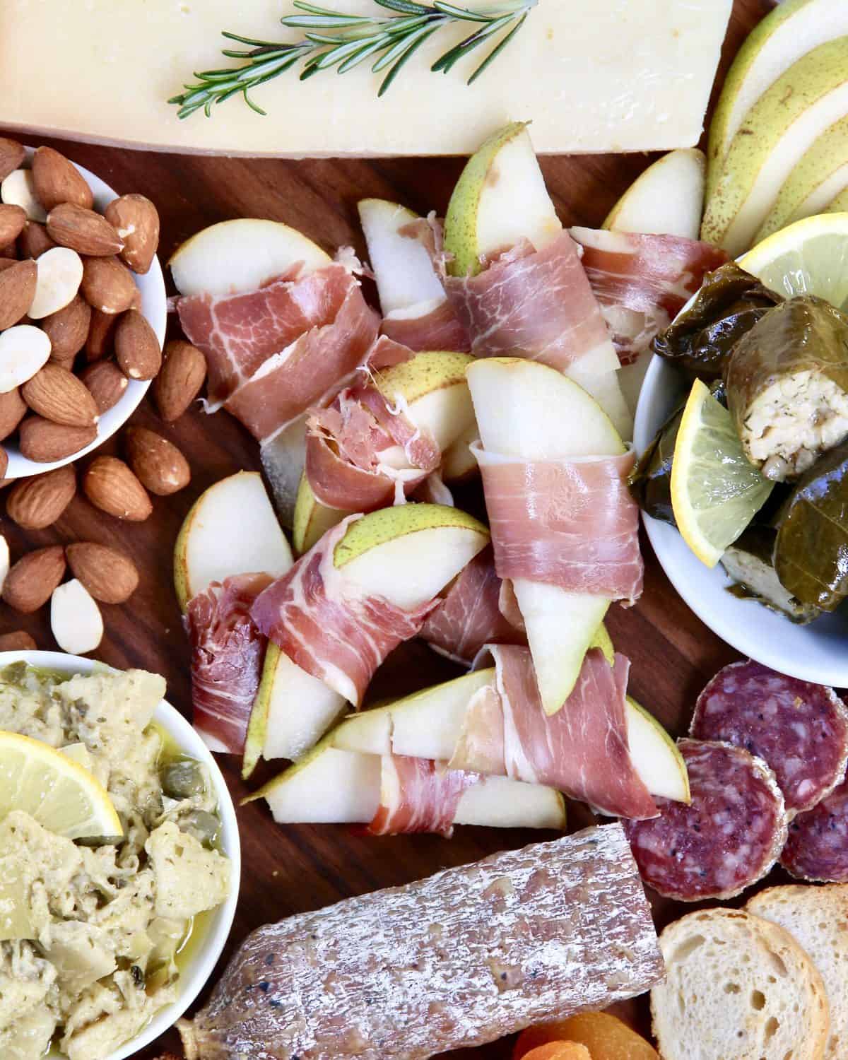 Holiday Cheese and Charcuterie Board by The BakerMama with Harry & David