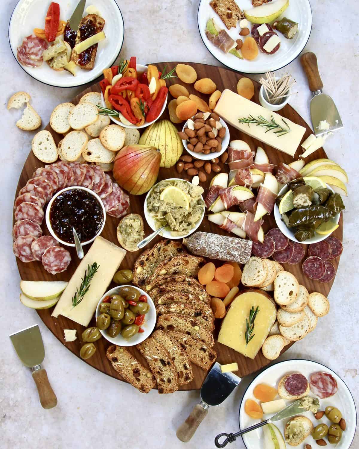 Holiday Cheese and Charcuterie Board by The BakerMama with Harry & David