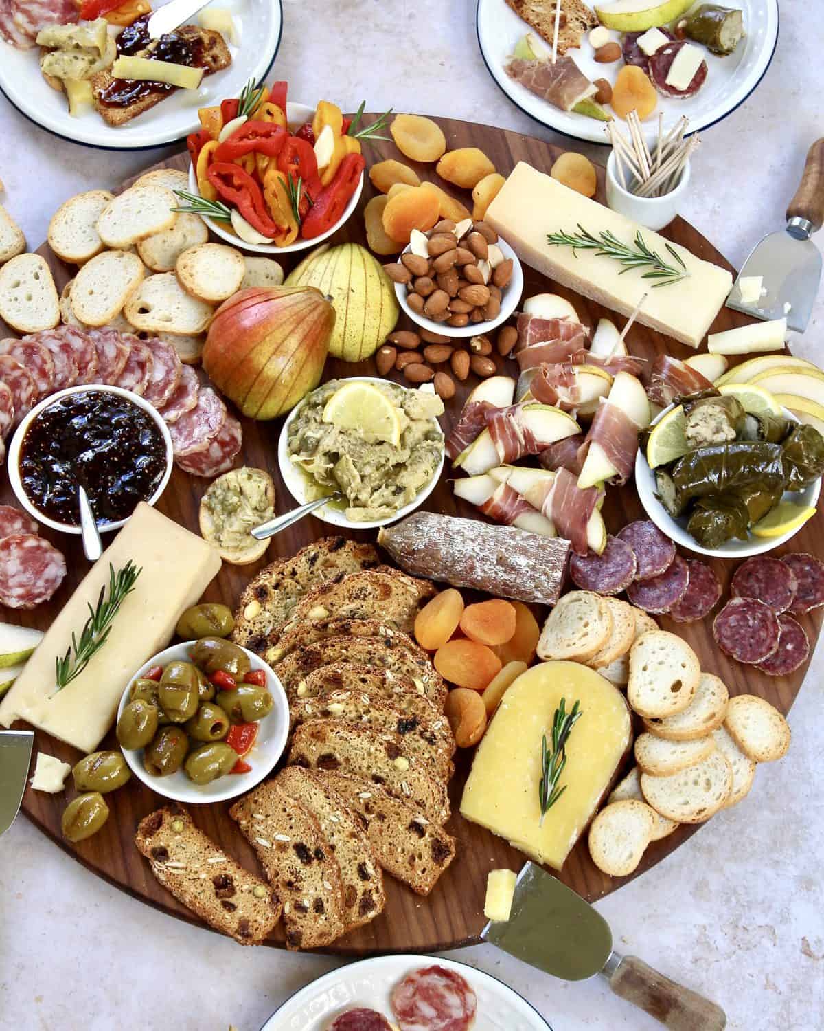 Holiday Cheese and Charcuterie Board by The BakerMama with Harry & David