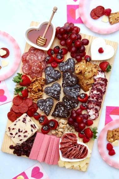 Galentine's Day Fudge and Cheese Board by The BakerMama