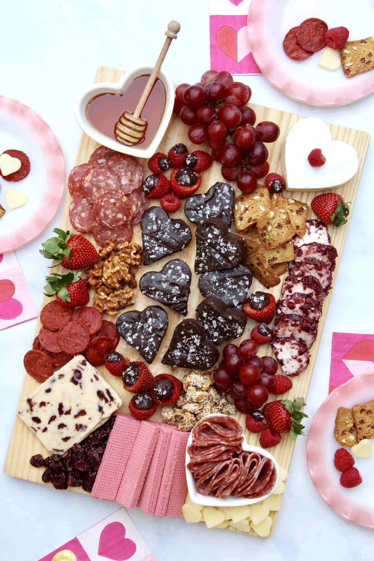 Galentine's Day Fudge and Cheese Board by The BakerMama