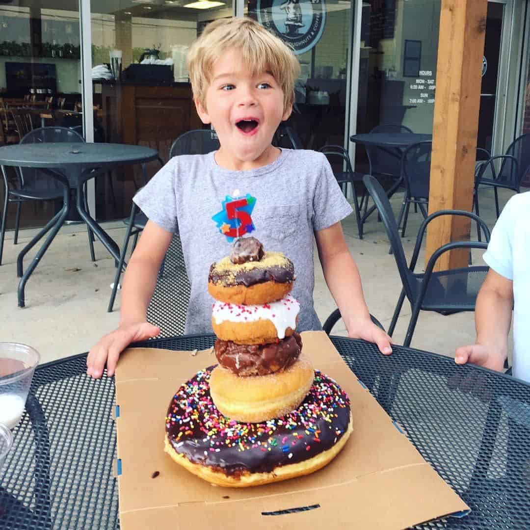 Birthday Donut Cake